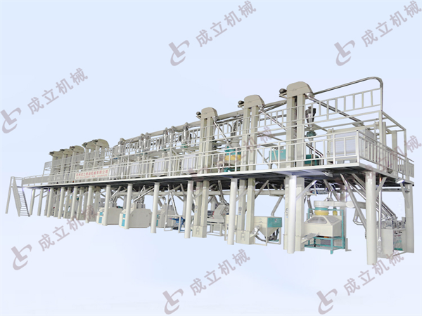 自動化日產(chǎn)100噸面粉加工設備生產(chǎn)線發(fā)展的浪潮